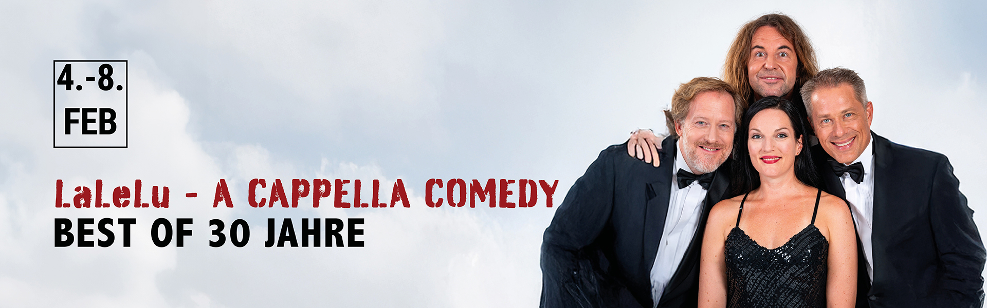 08.02.2026 19.00 LaLeLu - a cappella comedy - Best of 30 Jahre